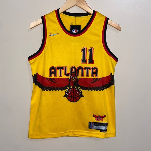 Nike NBA Atlanta Hawks Trae Young #11 Basketball Youth Jersey Size NEW - Picture 3 of 16